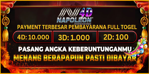 Daftar Dan klaim Bonus New Member di Napoleon4d